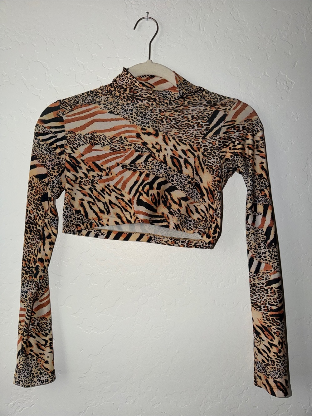 Animal print crop top